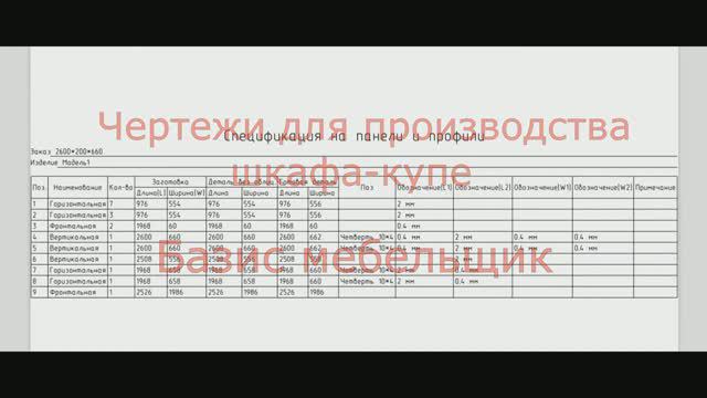 Чертежи для производства шкафа купе смотреть онлайн