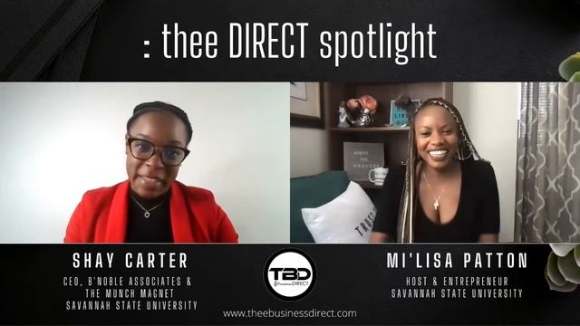 Shanavia Carter, Entrepreneur & Savannah State Graduate смотреть онлайн