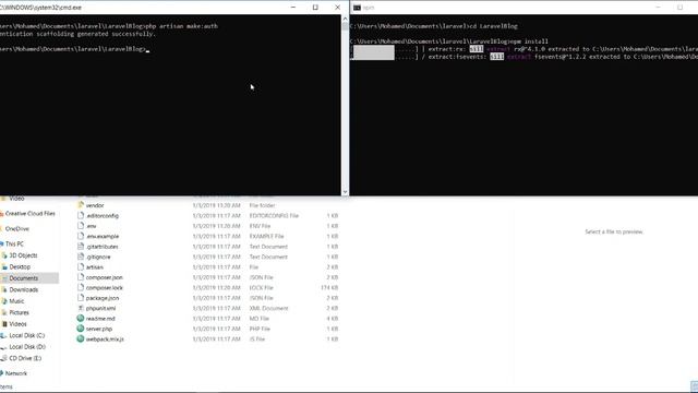 PHP LARAVEL FIRST STEP - Installation - Register - Login смотреть онлайн