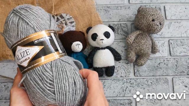 Описание Игрушки Мишки. Вязание крючком амигуруми. смотреть онлайн