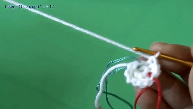 Снеговик крючком. Часть 3. Голова, ноги, нос. смотреть онлайн