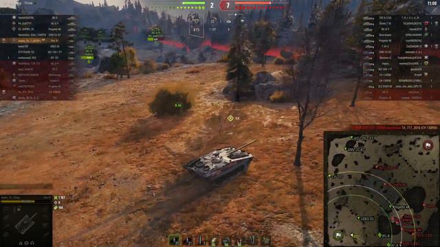 Strv S1  Карта Карелия   3400к урона