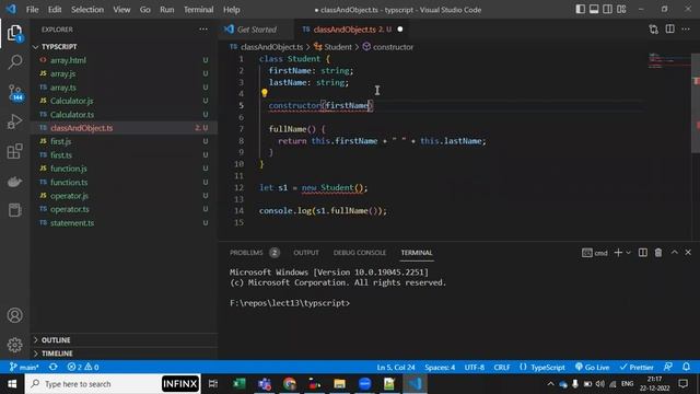 typescript 04 class and object смотреть онлайн