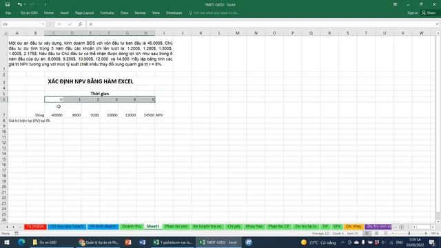 NPV IRR rất nhiều kiến thức Excel phân tích Kinh tế Tài chính Hiệu quả dự án cho người mới bắt đầu смотреть онлайн