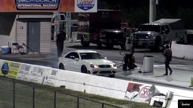 750 HP Bad Benz !! Supercharged CLK63 Black Series !! Drag Video - RoadTestTV смотреть онлайн