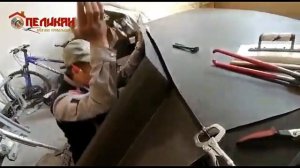 Изготовление лотка.Желоб надстенный.Фальцевая кровля.