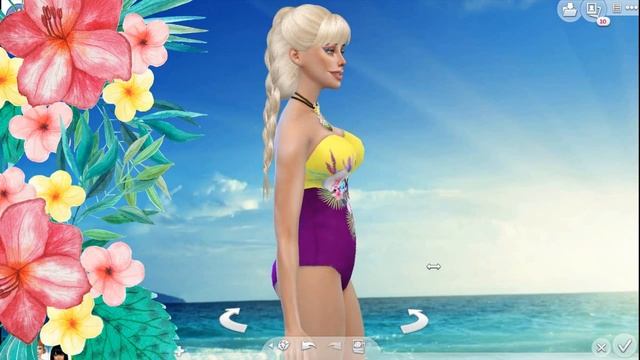 The Sims 4 - сам себе модельер - Купальник "Тропики" смотреть онлайн