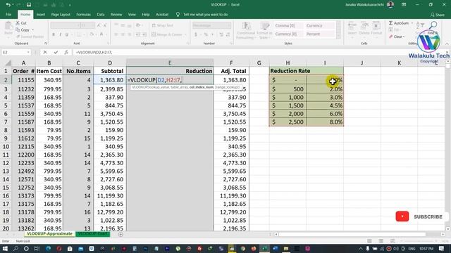 VLOOKUP-Approximate සමීකරණය - VLOOKUP Function - Microsoft Excel for Beginners in Sinhala - Part 26 смотреть онлайн
