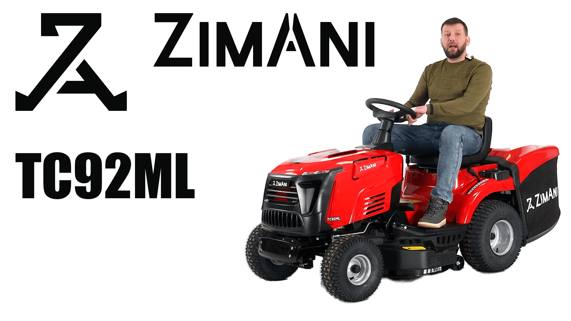 Обзор на садовый трактор ZimAni TC92ML смотреть онлайн