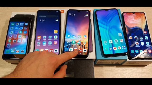 КОЛЛЕКЦИЯ СМАРТФОНОВ к 2020 ГОДУ/-САМСУНГa50-XIAOMI redmi note7-8-HONOR 10i айфон самсунг хонор смотреть онлайн