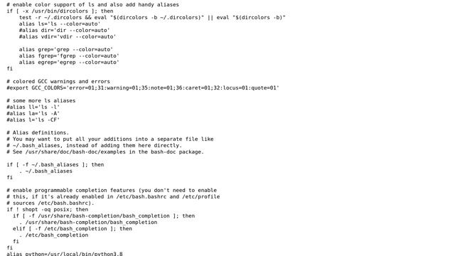 Every time I open a new terminal window, I see "bash: lias: command not found" before... смотреть онлайн