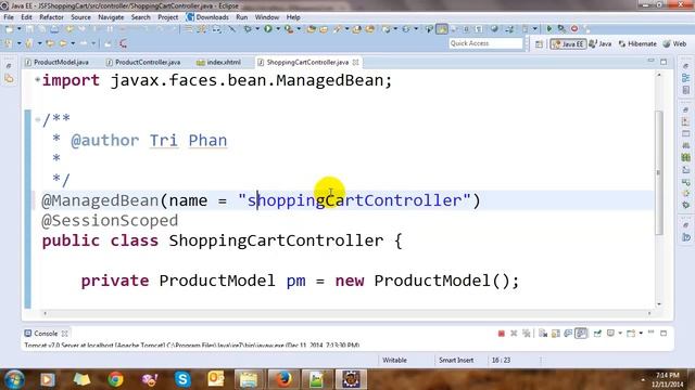 Building Shopping Cart with JSF and Hibernate смотреть онлайн