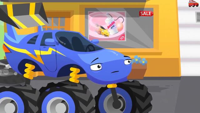 Мультики про машинки. Монстр трак и Флеш/ Cartoons about cars Monster Truck and Flash смотреть онлайн