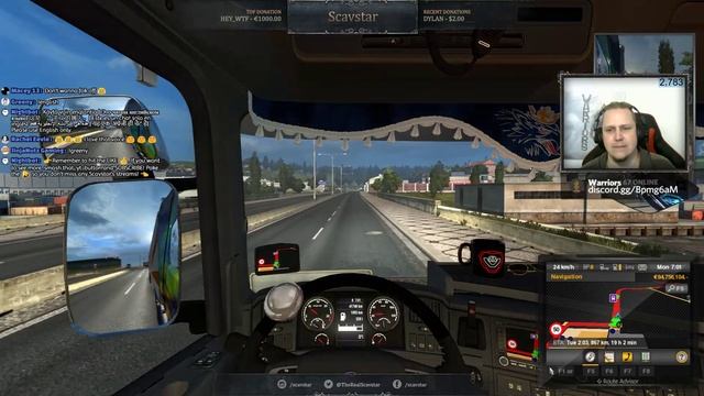 ⚔️ Euro Truck Simulator 2 - Just Trucking For Fun - Road To 2.8K Subs - PC LIVE ⚔️ смотреть онлайн