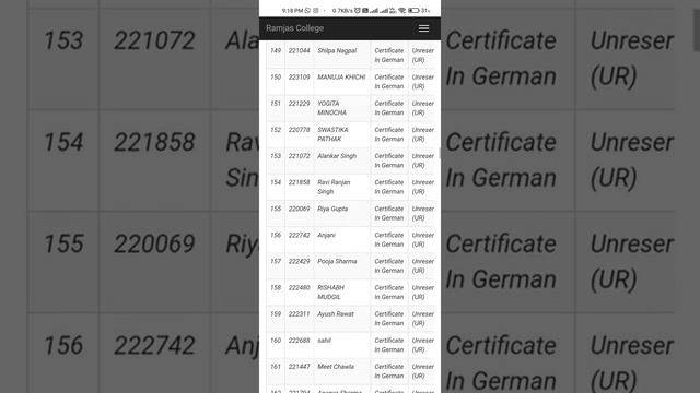 Ramjas College (DU)| Second ? Cut-off list Released for Part Time Language course| смотреть онлайн