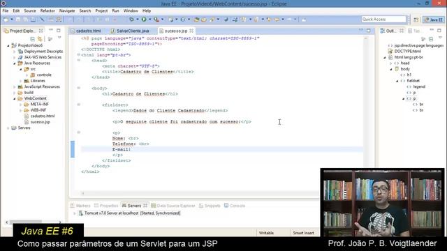 Java EE #6 - Como Passar Parâmetros de um Servlet para um JSP смотреть онлайн