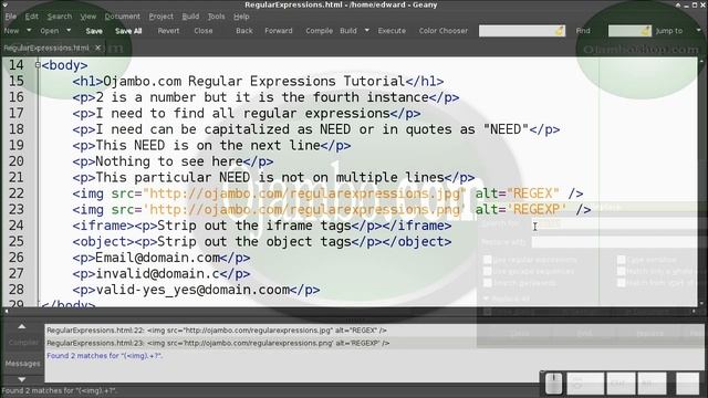 Ojambo - Regular Expressions (vs 0027) смотреть онлайн