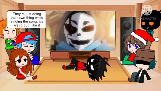 Fnf react to Fnf everyone sings it but it's anime! (Gacha club) смотреть онлайн