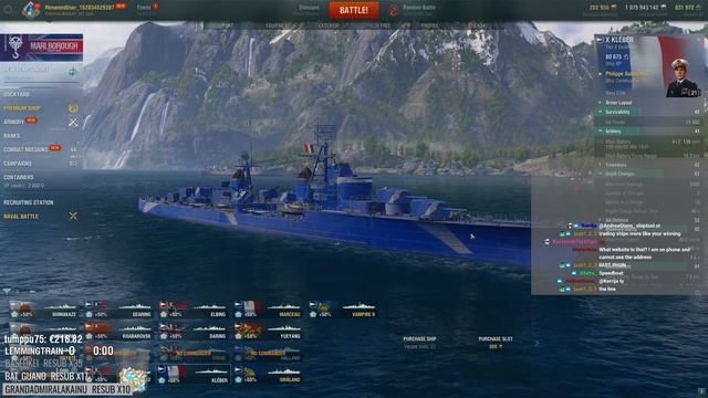 WoWS T10 Tech Tree DDs - Tier List смотреть онлайн