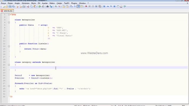 Php Class ve Extends Kullanımı - Php Derslerii смотреть онлайн