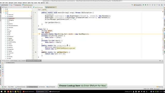 Урок Java 366: Best practice 2: Static factory смотреть онлайн