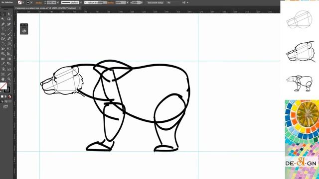 Как нарисовать медведя. How to draw bear. смотреть онлайн