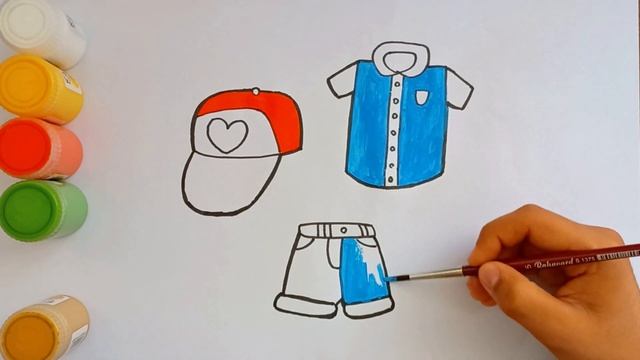 Drawing of a set of boys' clothes | Paint a set of clothes in a few minutes смотреть онлайн