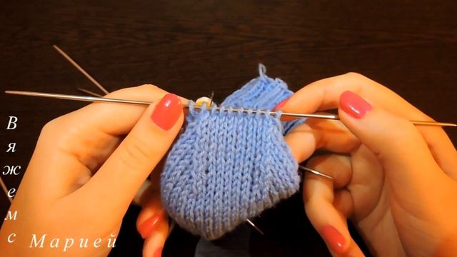 Вяжем Пятку Носка Спицами. Как Вязать Пятку смотреть онлайн