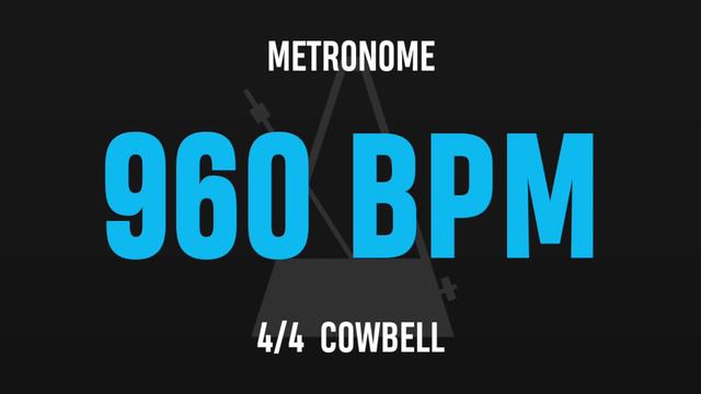 960 BPM 4/4 - Best Metronome (Cowbell) смотреть онлайн