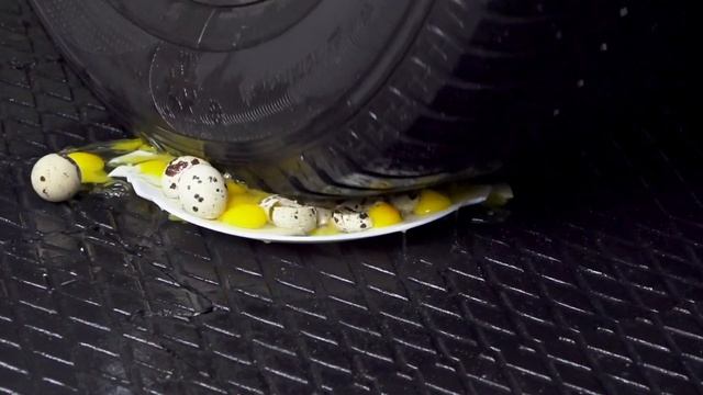 Crushing Crunchy  Soft Things by Car! EXPERIMENT: Car vs Eggs on the plate