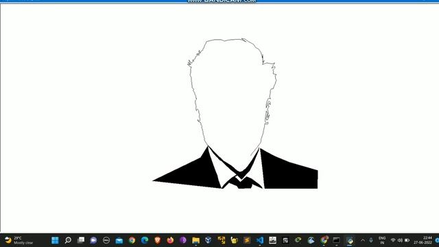 creating RDJ sketch using python.#learnpython #c #c++ #java смотреть онлайн