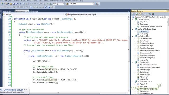 How to work with multiple results set using DataSet and SqlDataReader? смотреть онлайн