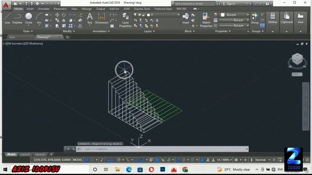 Drawing a 3d staircase with autocad смотреть онлайн