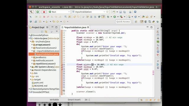 Introduction to Java - #6 Input Validation смотреть онлайн
