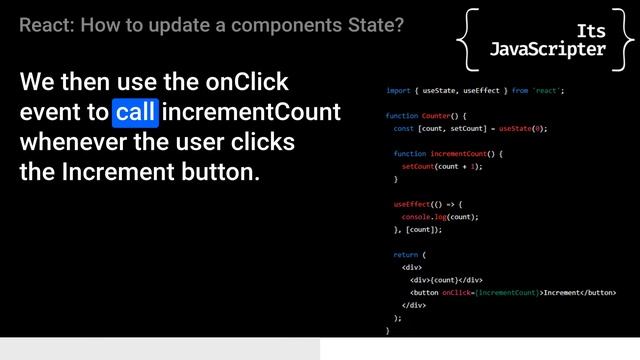 React: How to update a components State смотреть онлайн