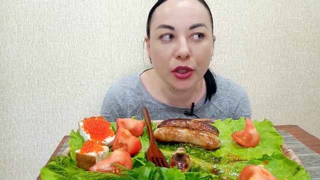 Мукбанг/Колбаски,овощи/Кого из блогеров смотрю,а кто не нравится ?MUKBANG/Grilled Sausages/