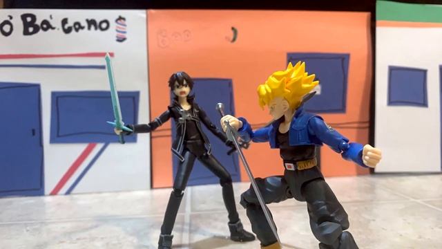 Who is the best Swords man?!? Trunks Vs Kirito смотреть онлайн