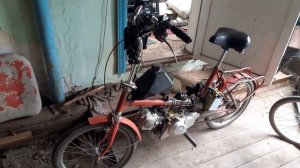 Велосипед с 4 тактным двигателем от  альфы