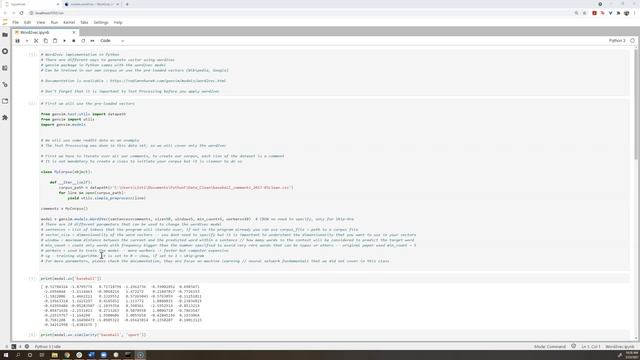 EIN4912 - Word2Vec Python Code смотреть онлайн