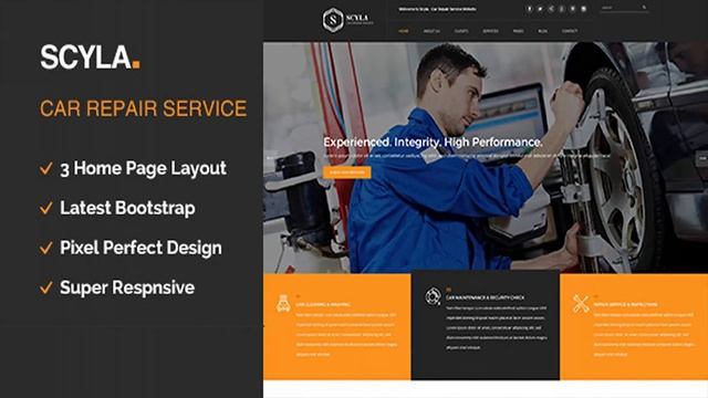 Scyla || Auto Mechanic & Car Repair WordPress Theme | Themeforest Website Templates and Themes смотреть онлайн