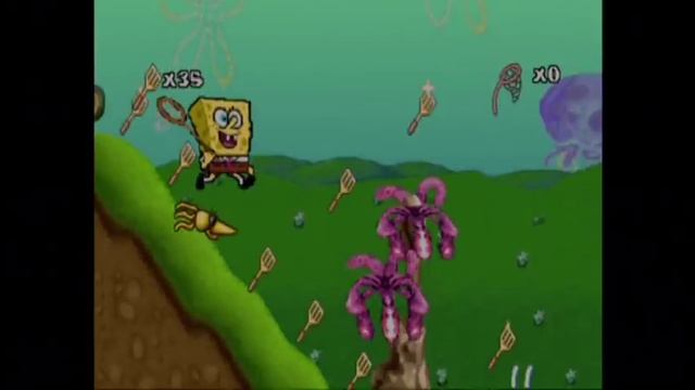 Spongebob Squarepants Supersponge PS1 - Walkthrough / Speedrun - Stage 1 Acts 1 - 4 смотреть онлайн