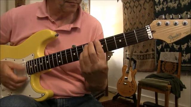 Ain't misbehavin-Fats Waller-Guitar cover-Fender Stratocaster Plus DX Grafitti Yellow 1989 смотреть онлайн