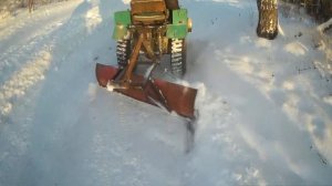 Грейдерный отвал на заднюю навеску минитрактора