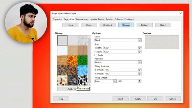 Libre office (Page formatting), Border, Watermark, Margins, Page color, Gradients, Patterns & Shado смотреть онлайн