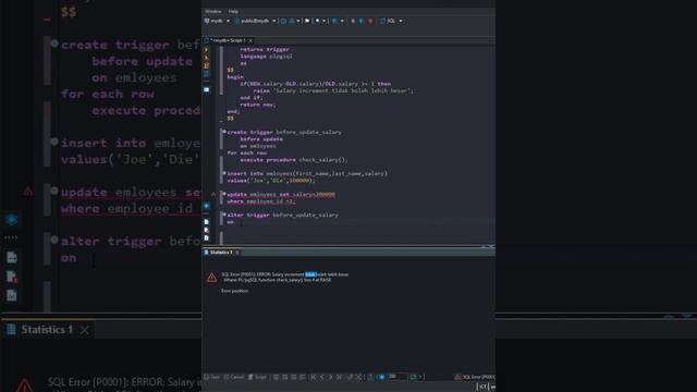 PostgreSQL Alter Trigger смотреть онлайн