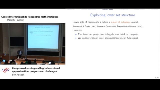 Ben Adcock: Compressed sensing and high-dimensional approximation: progress and challenges смотреть онлайн