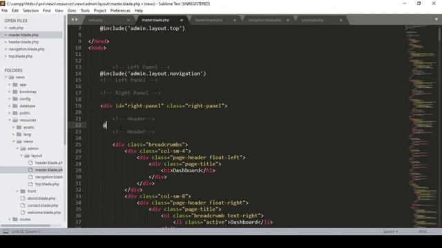 Laravel Tutorials From Scratch [Part 15] - News Portal Admin Panel View Setup Part 01 смотреть онлайн