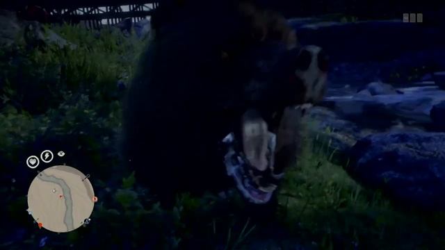 Red Dead Redemption 2 ONLINE - Нападение медведя гризли! Убил с ножа! смотреть онлайн