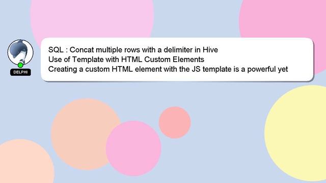 SQL : Concat multiple rows with a delimiter in Hive смотреть онлайн