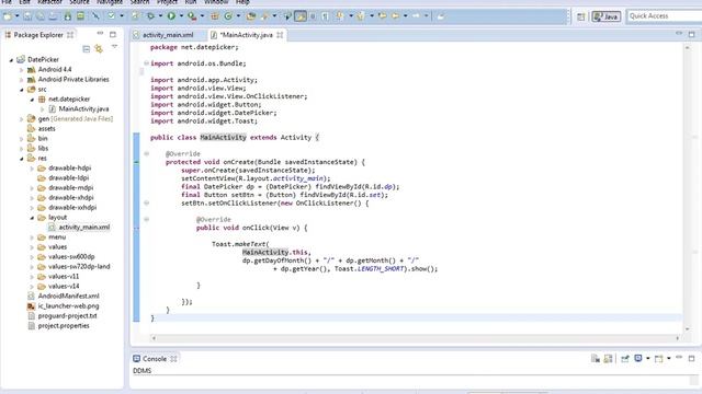 Date Picker смотреть онлайн